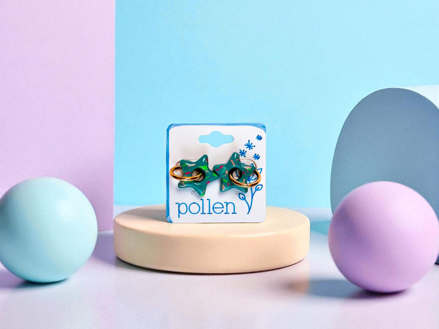 Boucles d’oreilles Etoile – Pollen
