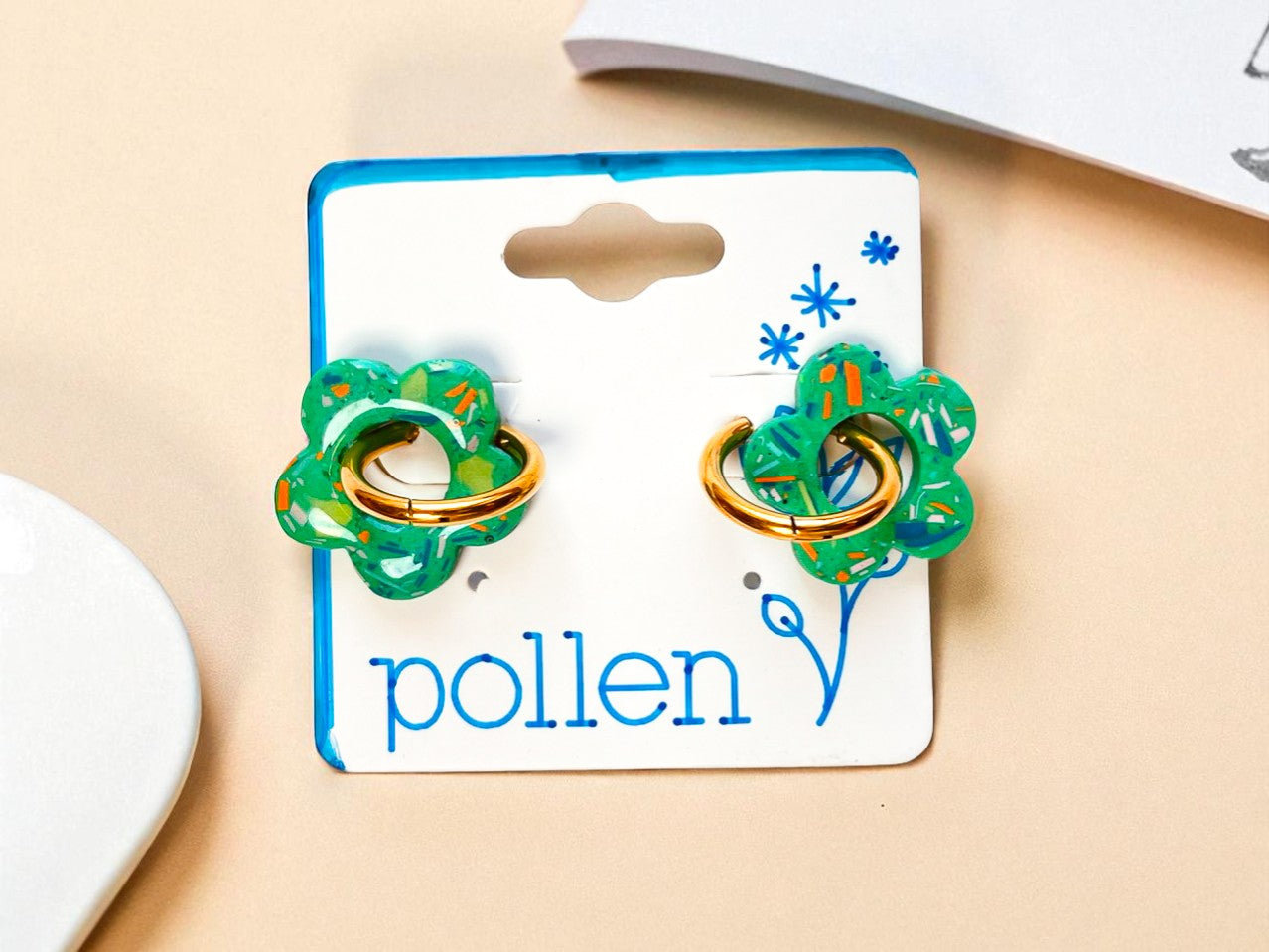 Boucles d’oreilles Fleur – Pollen