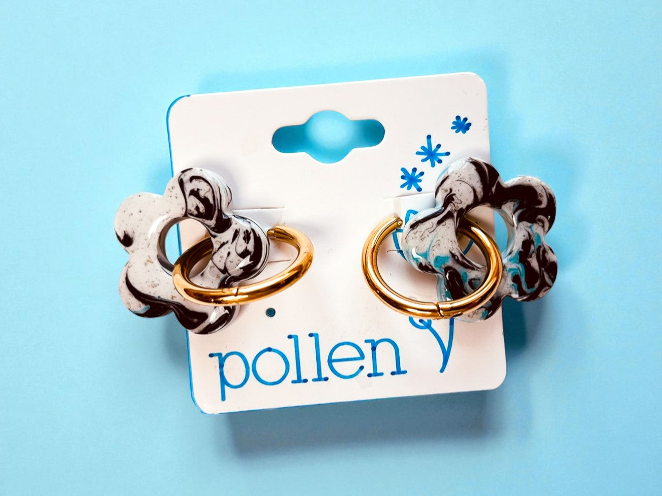 Boucles d’oreilles grosse Fleur – Pollen