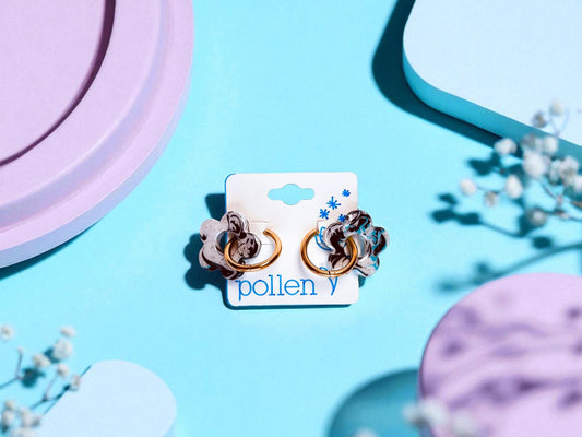 Boucles d’oreilles grosse Fleur – Pollen