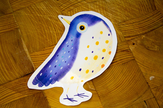 Sticker - Oiseaux : Jaune et Bleu